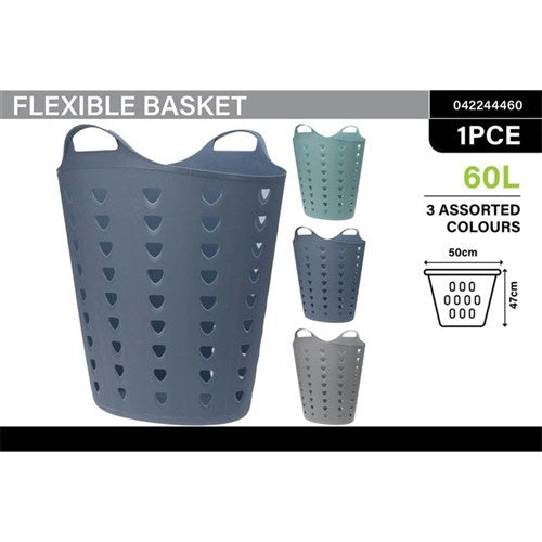 Laundry basket flexible 60litre