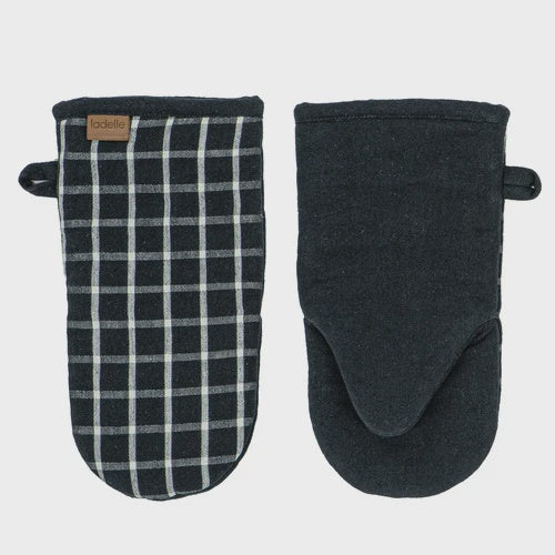 Hemingway black 2pk Baker's oven mitt