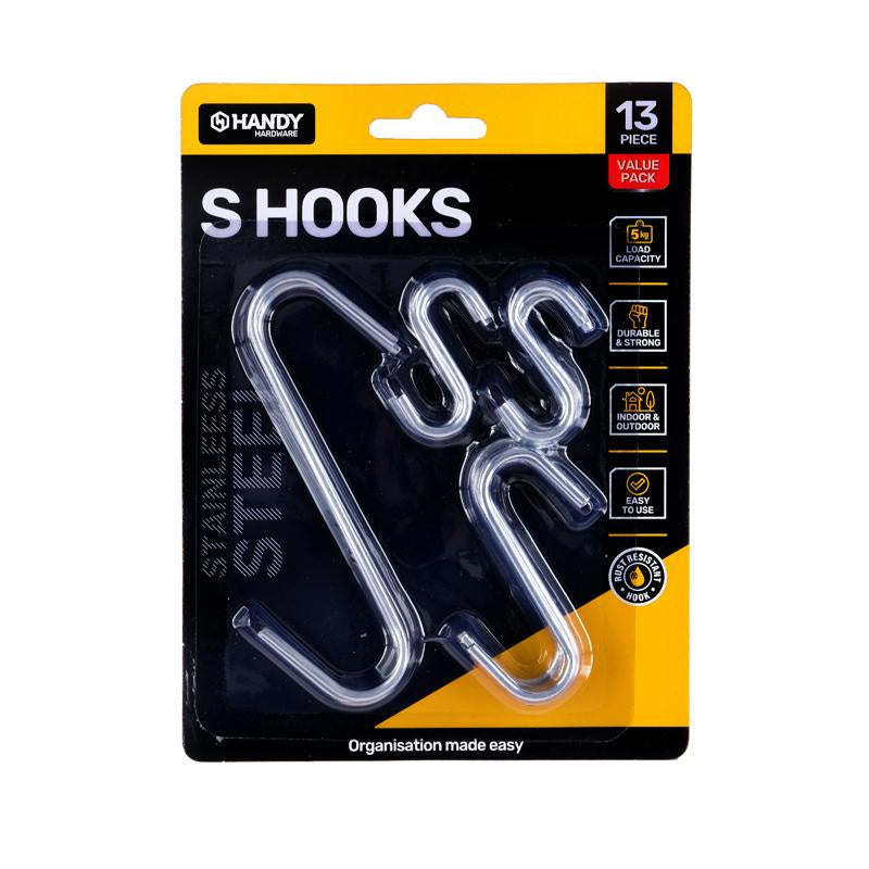S Hooks 13 Piece