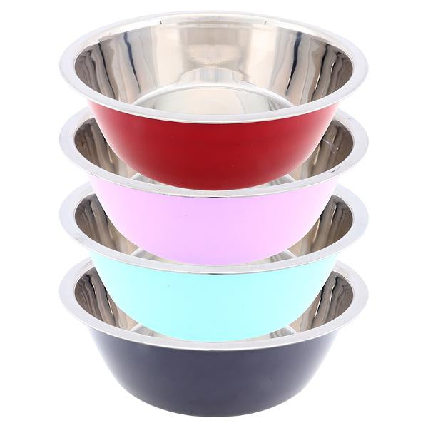 Dog bowl stainless steel coloured 25cm