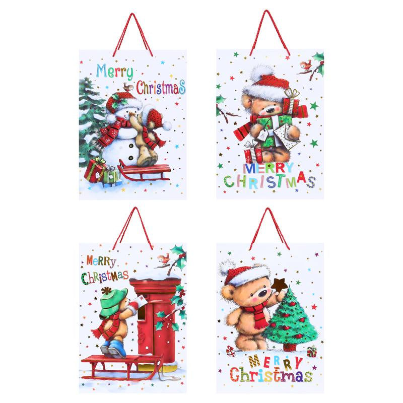 Gift bag premium foil Christmas large