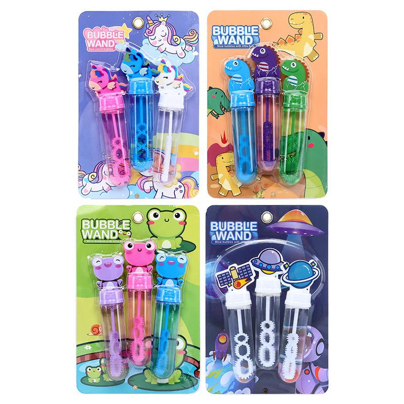 Bubble wands characters 3pk 30ml