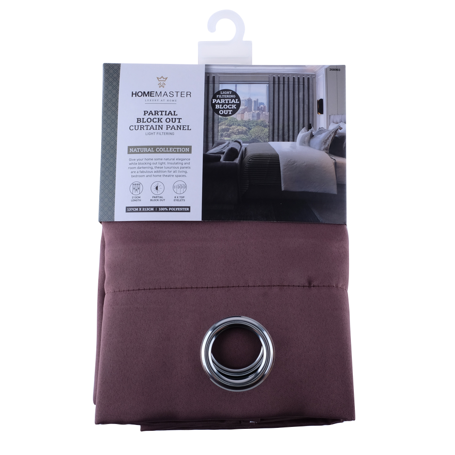 Curtain Partial Block Out 4 Neutral Colours Constance