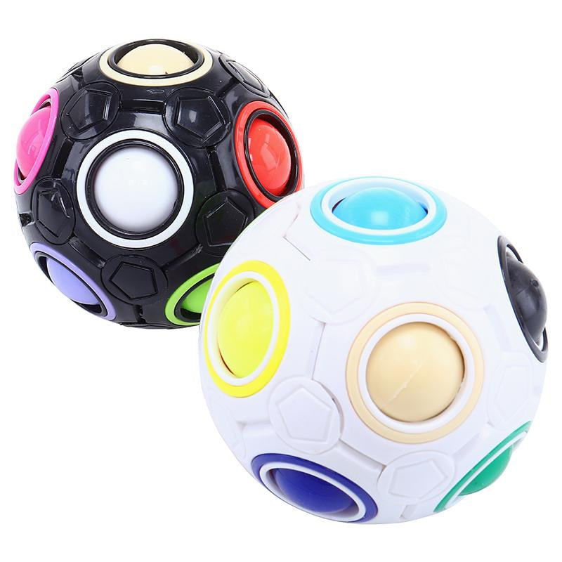 Fidget puzzle rainbow ball 7cm assorted