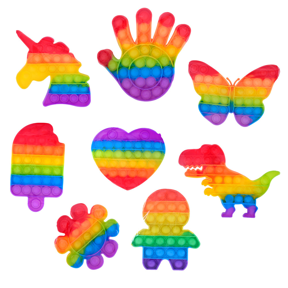 Fidget bubble push & pop asst