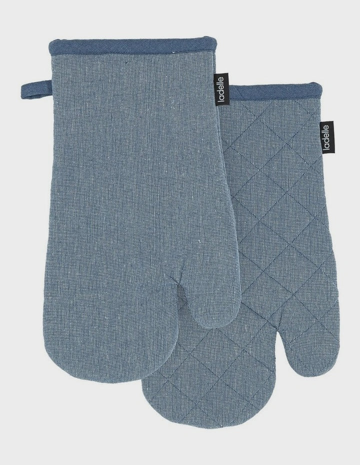 Eco Recycled blue 2pk oven mitt
