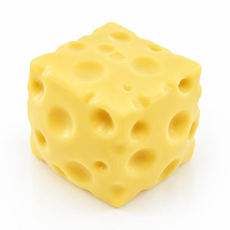 Squishy squeeze cheese cube