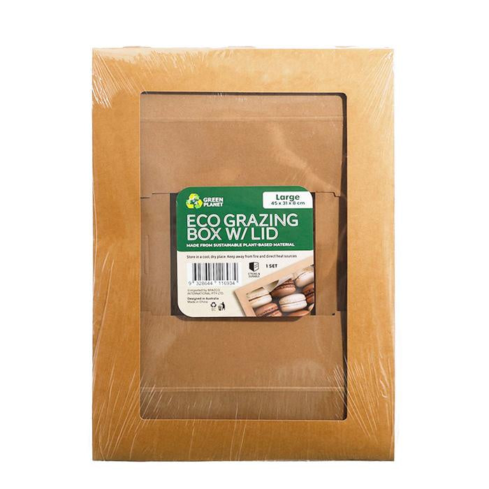 Eco grazing box with lid large