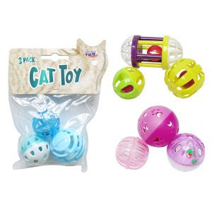 Cat bell toy pack 5cm pack of 3