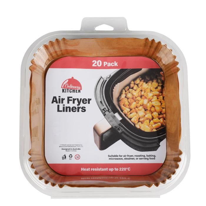 Air fryer liner square 20x5cm 20pk