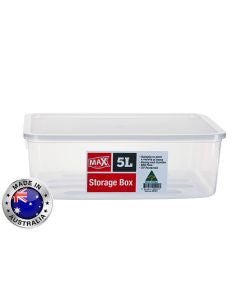 Max Storage Tub with Lid 5Ltr 30.5x22x10.5cm