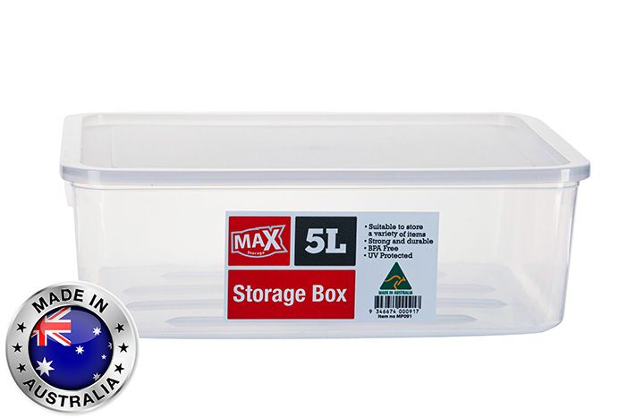 Max storage box with lid 5ltr