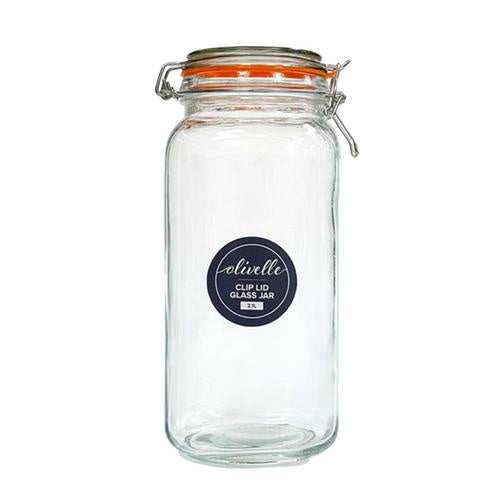 Glass clip lid jar 2.1L