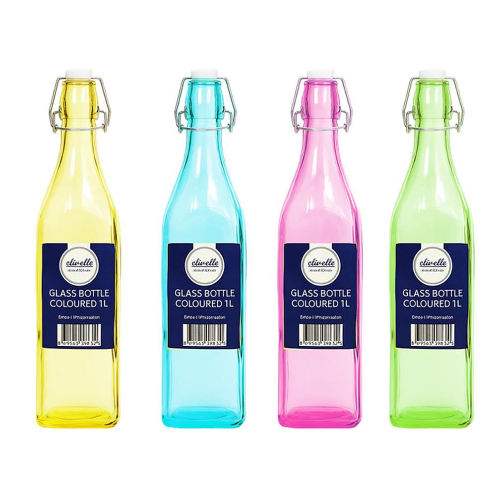 Glass bottle coloured 1lt