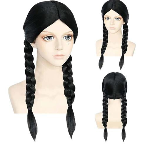 Dark wig school girl