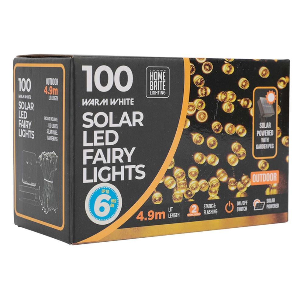 Solar Light 100Pc warm white
