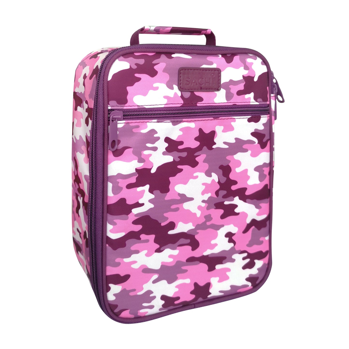 Insulated junior lunch bag camo pink