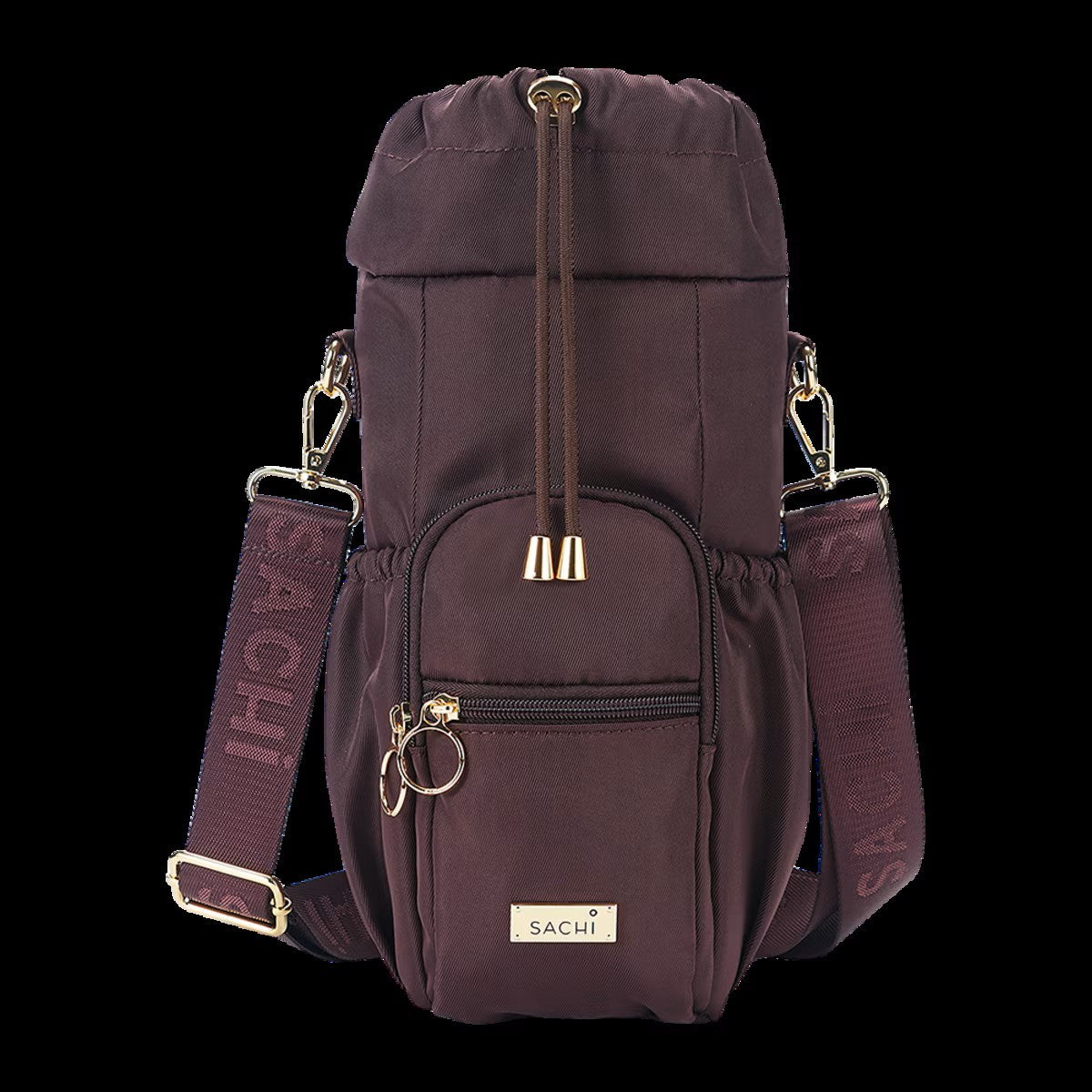 Crossbody insulated bottle bag Bordeaux