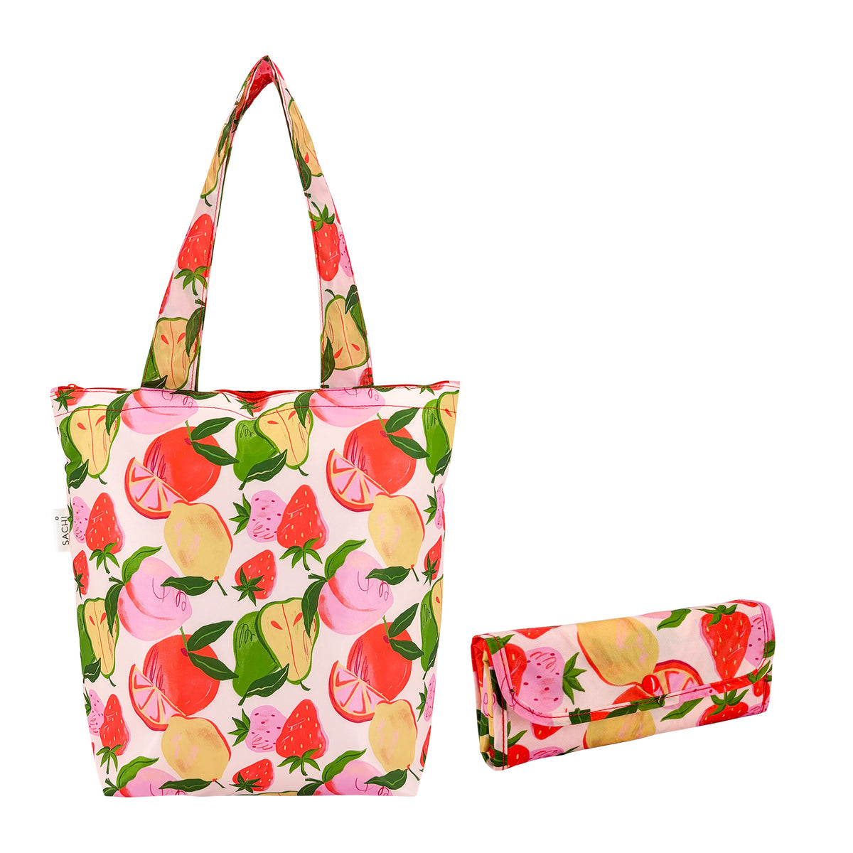 Insulated market tote bag summer harvest