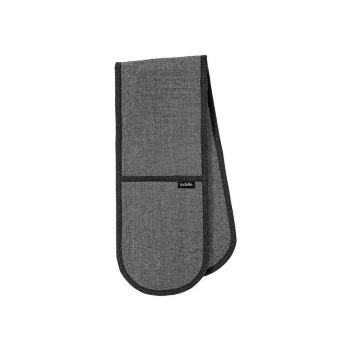 Eco Recycled charcoal double oven mitt