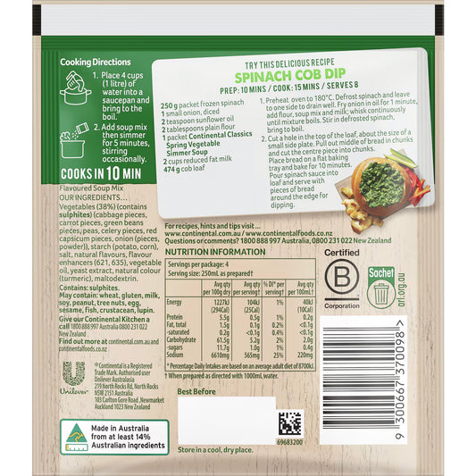 Continental Spring Vegetable Soup Mix 30gm