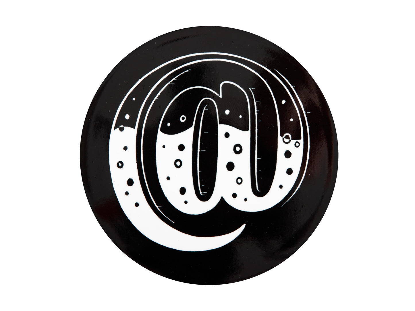 The Letterettes Ceramic Round Coaster 10.5cm "@" Gift Boxed