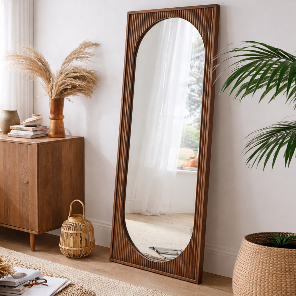 Mirror Large Ribbed Frame