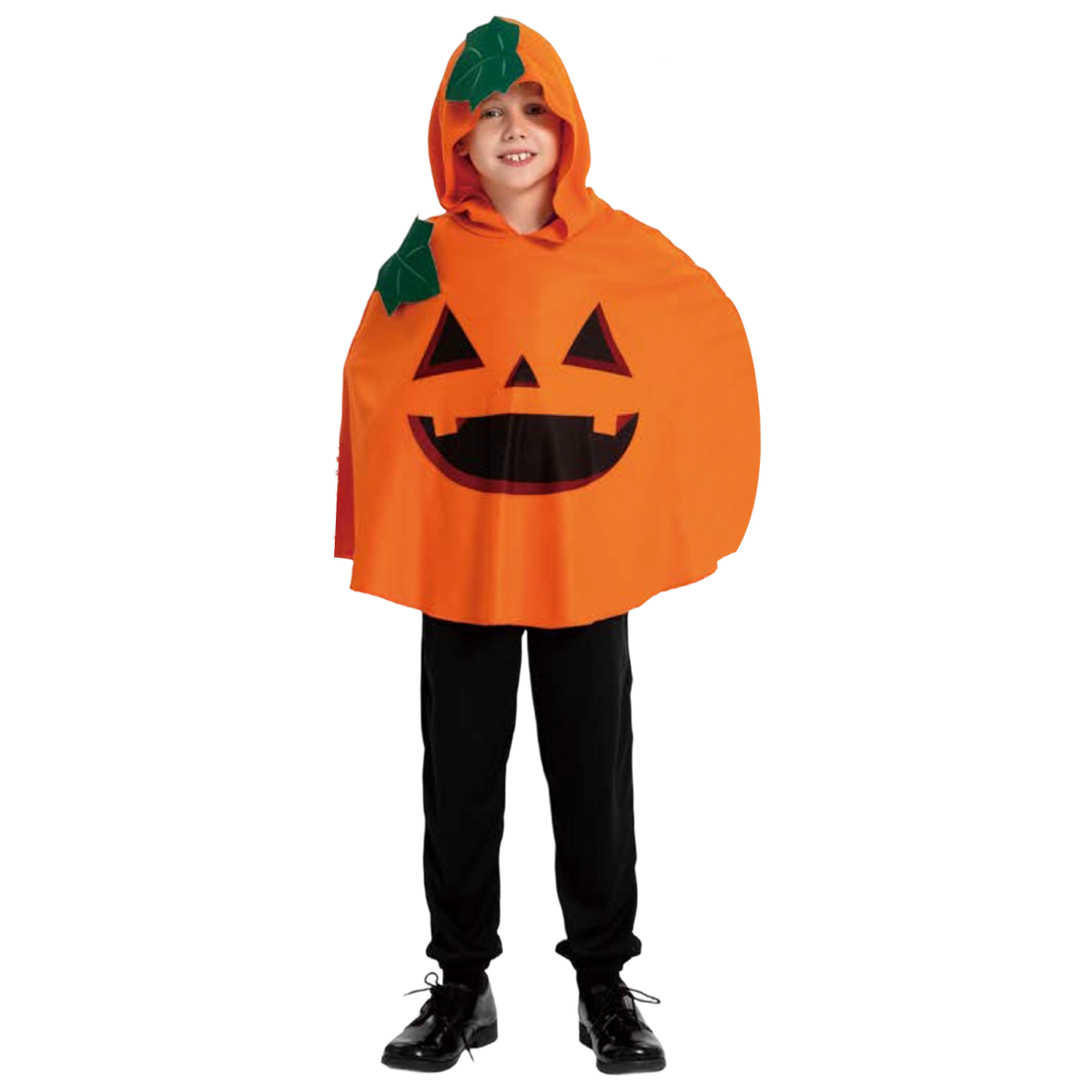 Costume kids pumpkin poncho