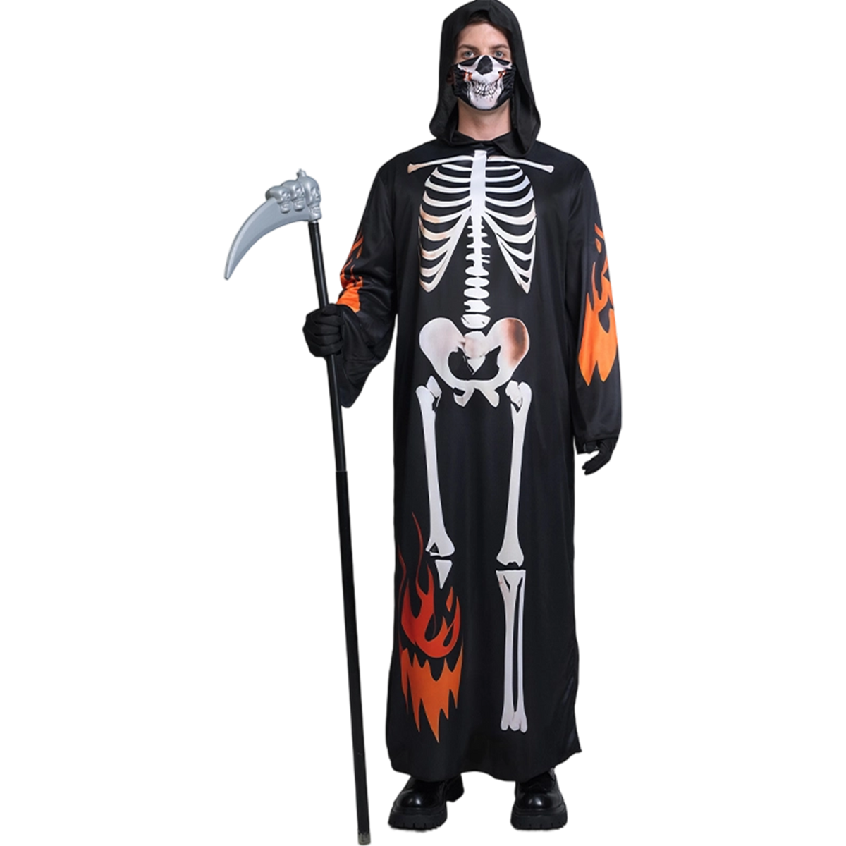 Costume adult orange reaper