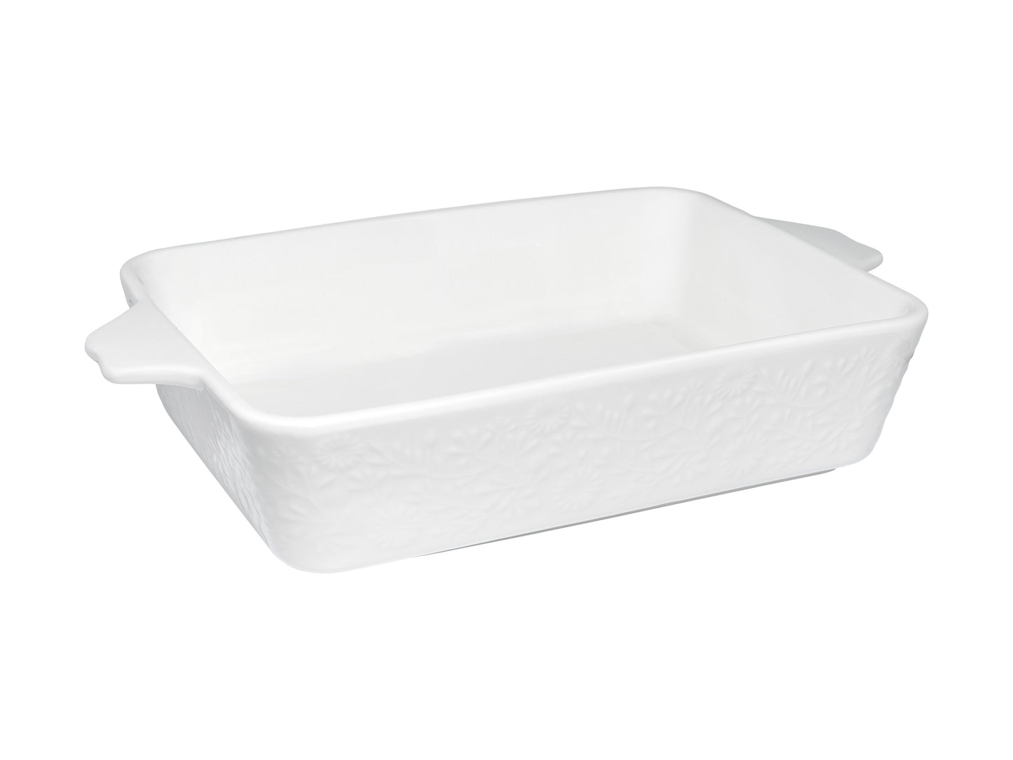 Blooms rectangular baker 27x19x6.5cm white gift boxed