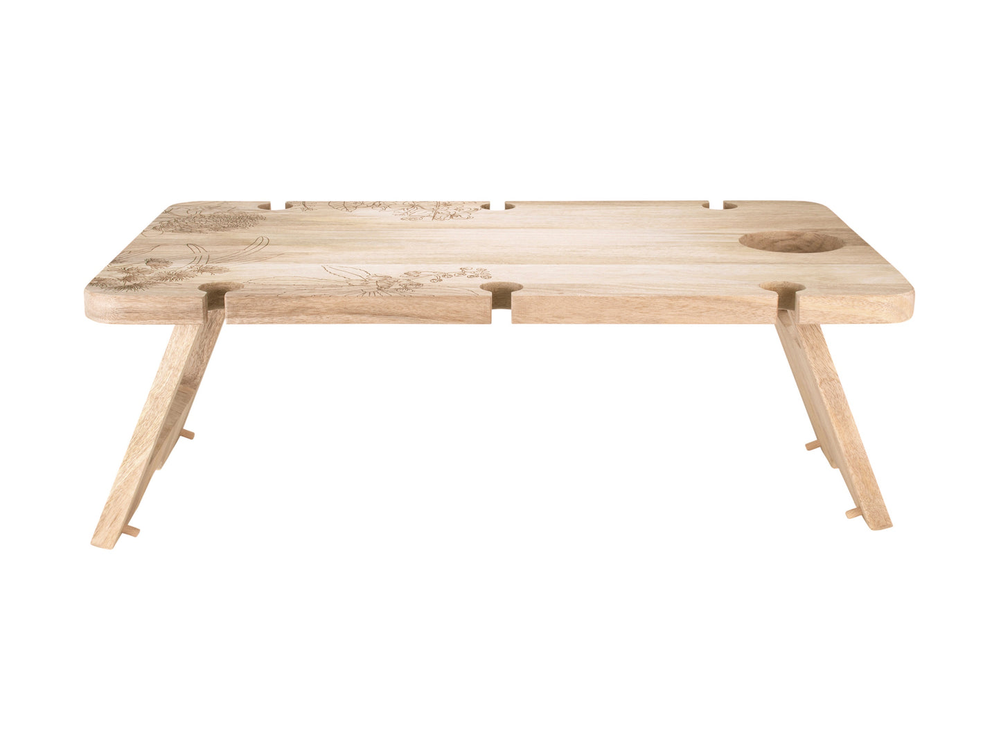 The Blck Pen golden summer folding picnic table 68x40x24cm
