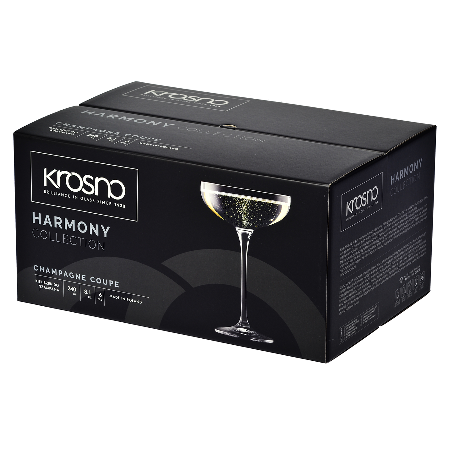 Harmony Coupe Champagne 240ml 6pc GB