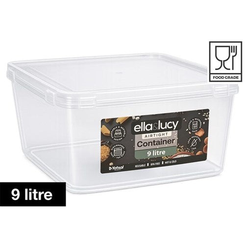 9L Food container crystal clear