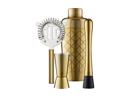Cocktail set gold 4pce GB