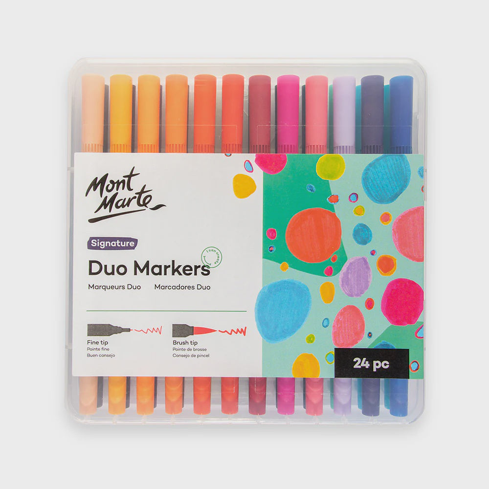 Duo markers 24pce in case