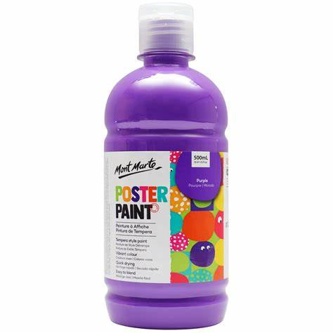 Poster paint purple 500ml