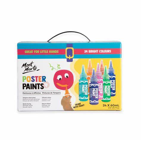 Poster paint 24pce 60ml