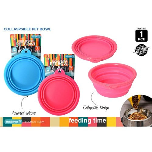 Pet bowl collapsible 17x4cm 350ml