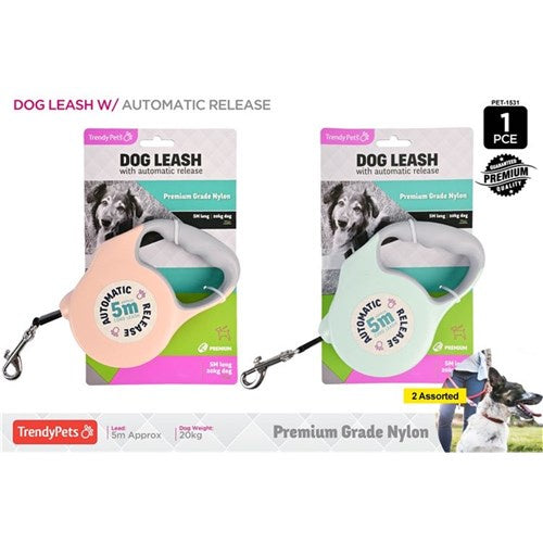 Pet retractable lead 5m (20kg dog estimate)