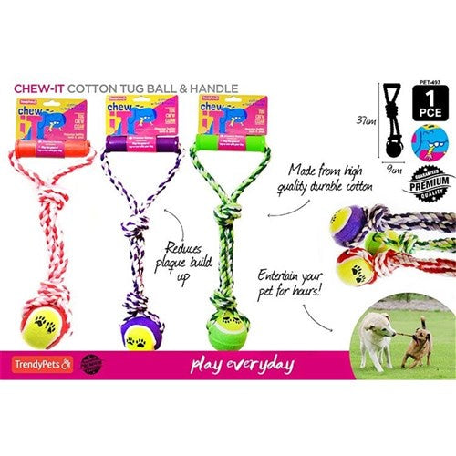 Cotton Rope With Handle & Ball 33cm