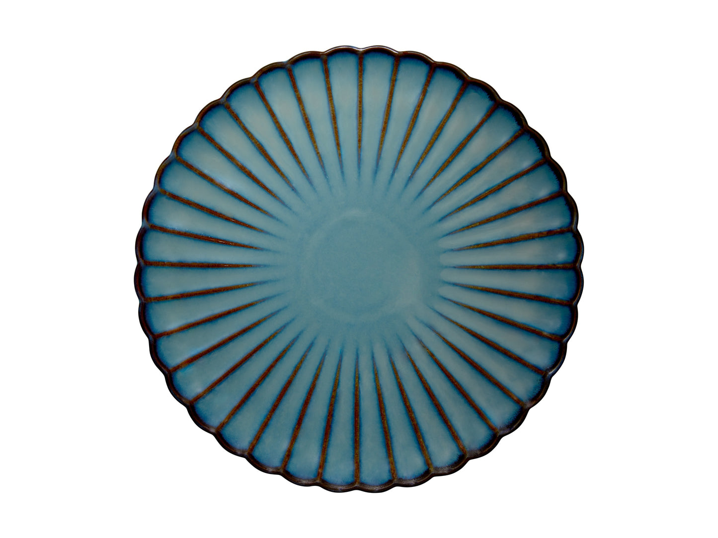 Casa domani solare round platter azure 33cm