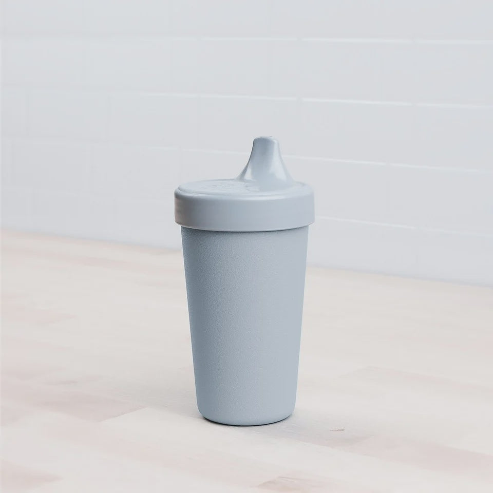 Non-spill sippy cup grey