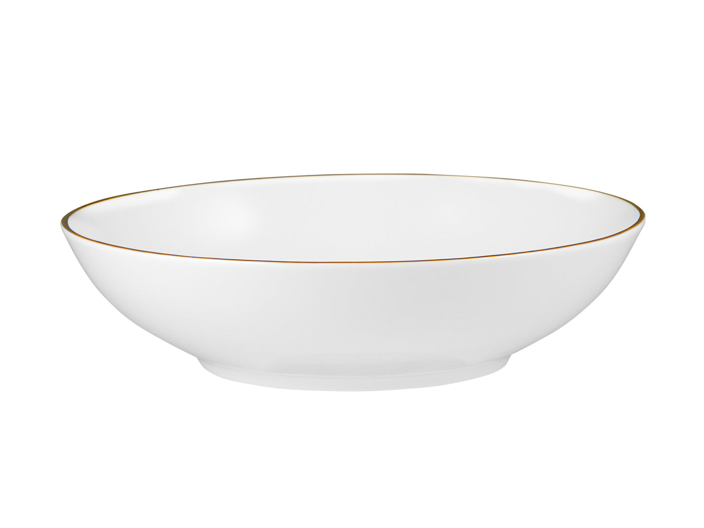 White gold coupe bowl shallow 18.5cm