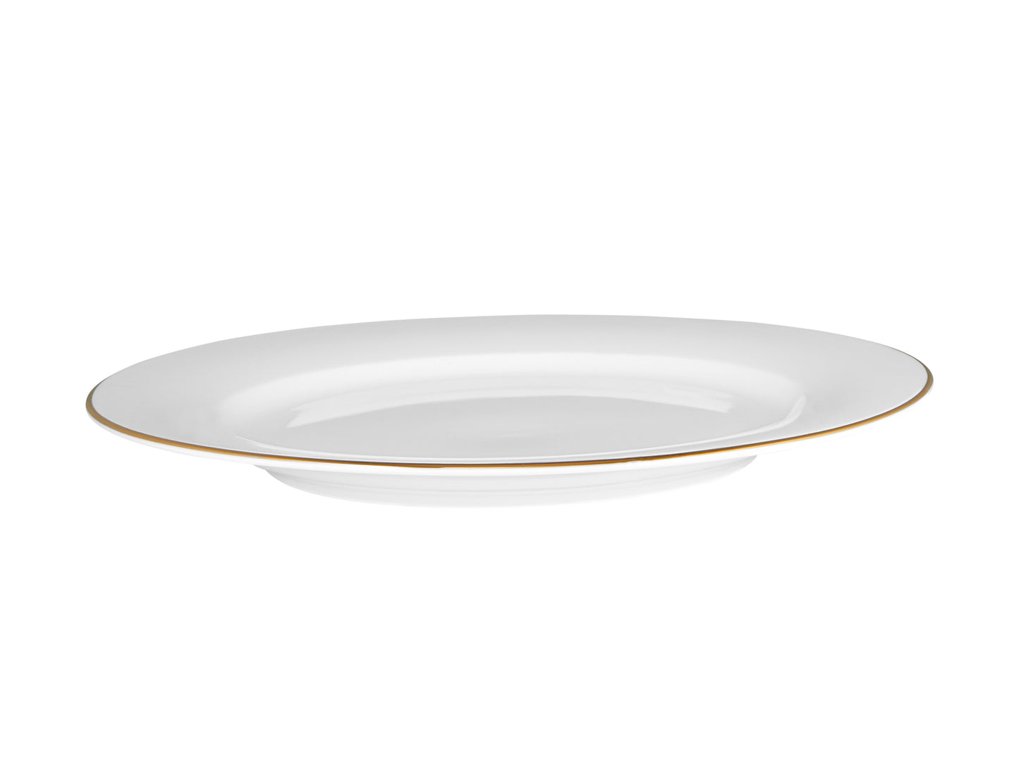 White gold rim dinner plate 27.5cm