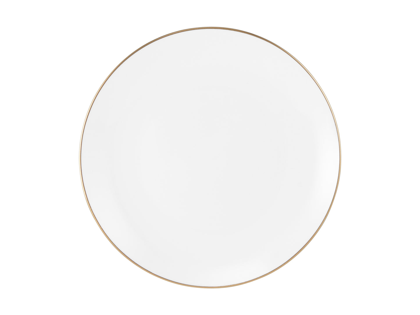 White gold coupe side plate 19cm