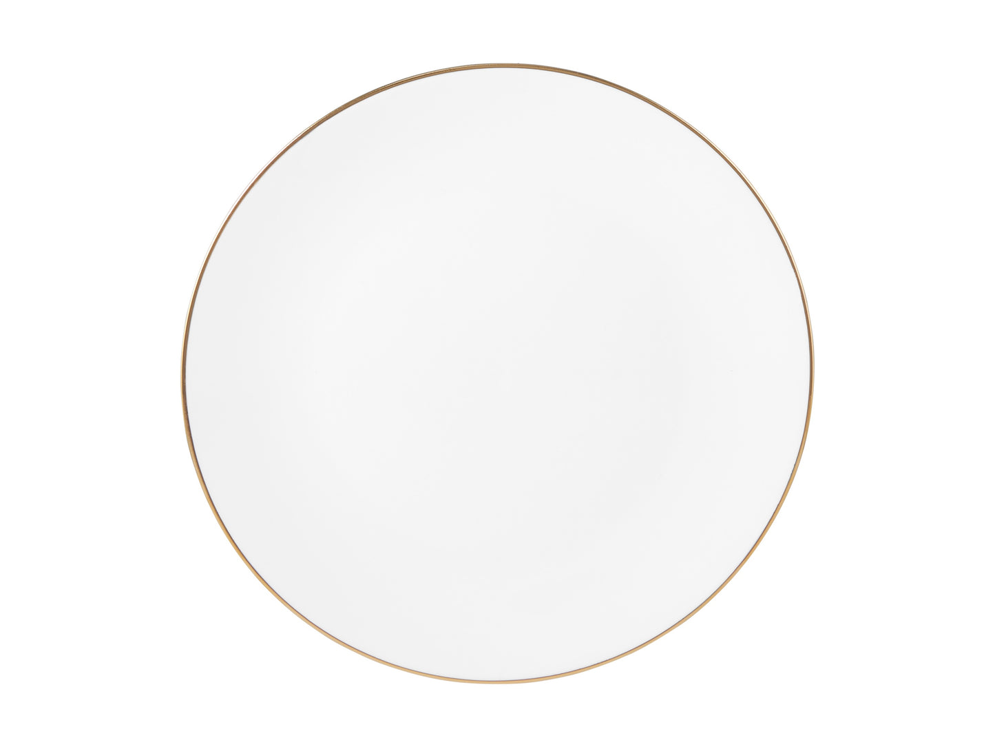 White gold coupe entree plate 23cm