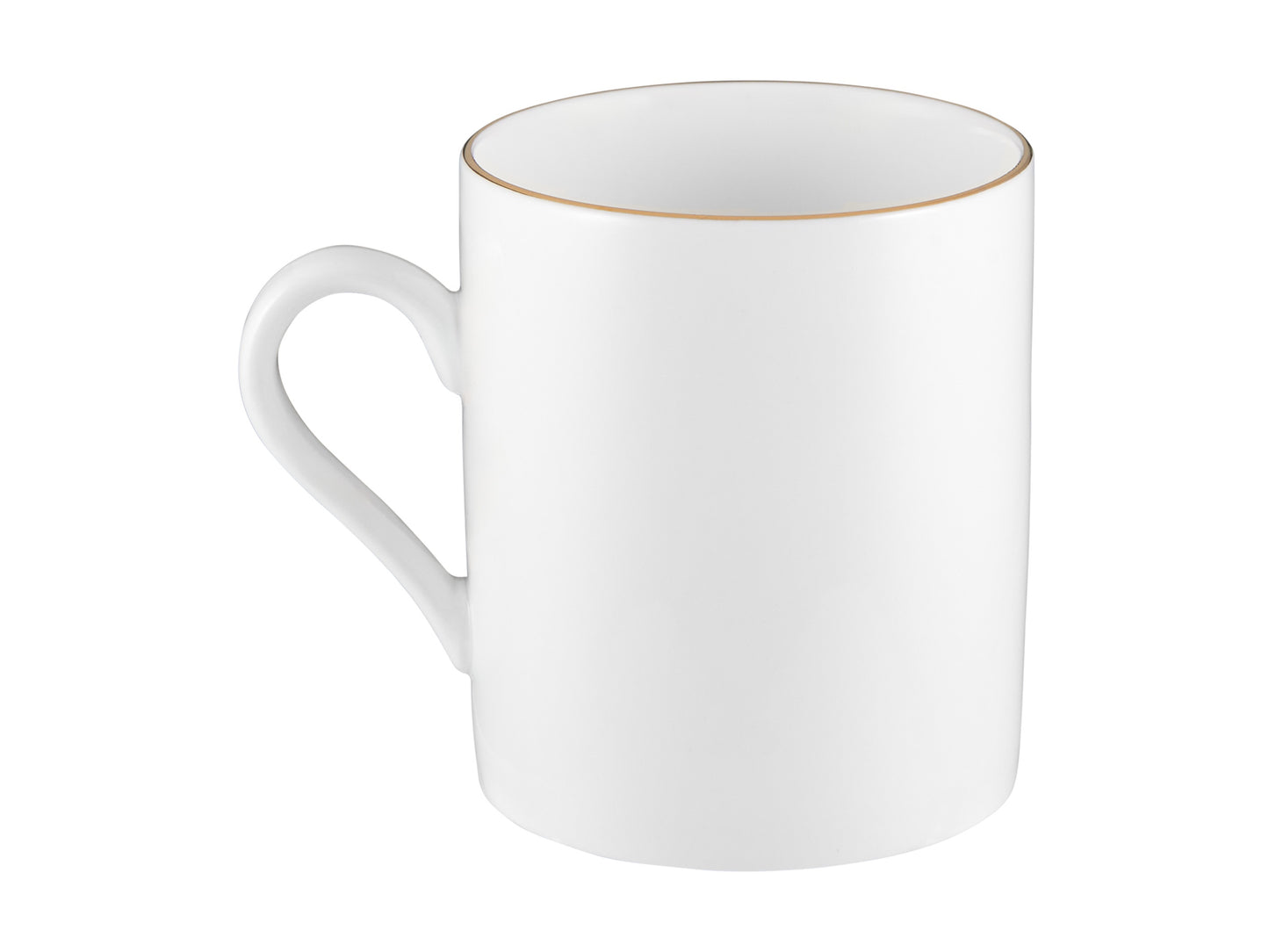 White gold mug cylindrical 300ml