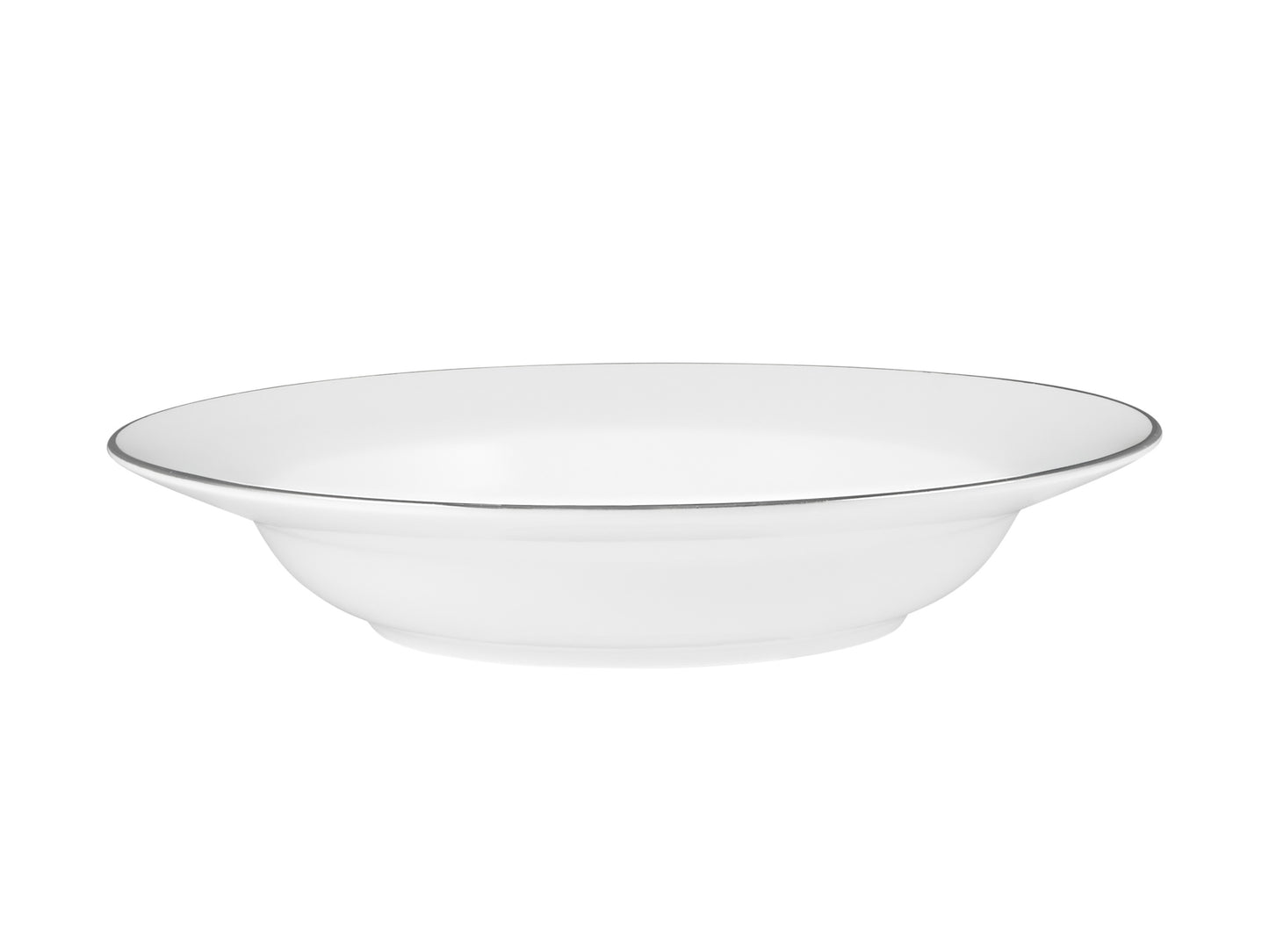 White platinum rim soup bowl 23cm4