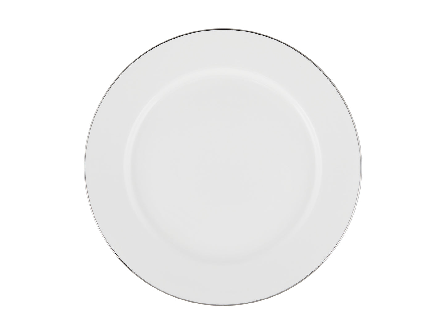 White platinum rim entree plate 23cm