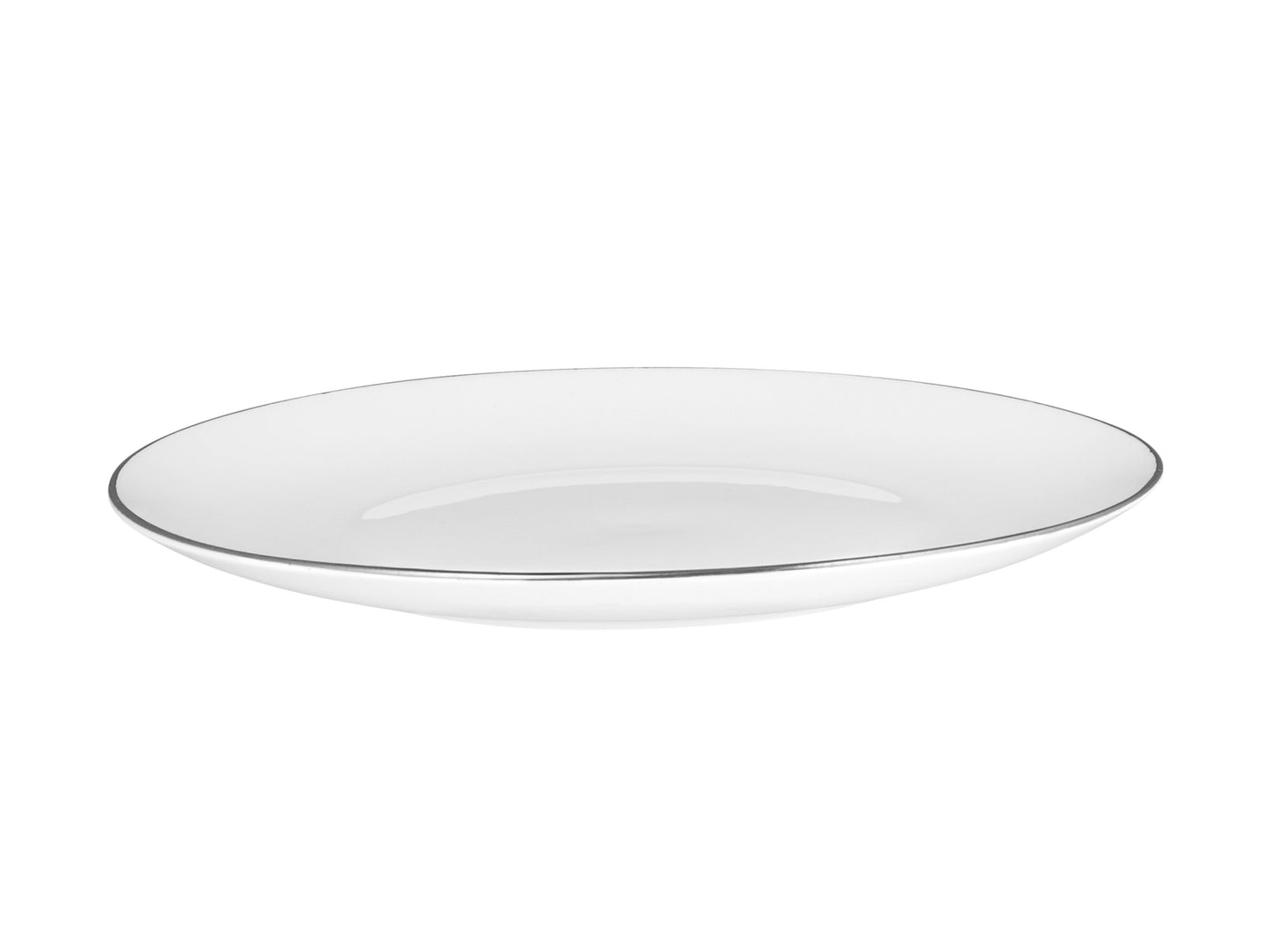 White platinum coupe side plate 19cm